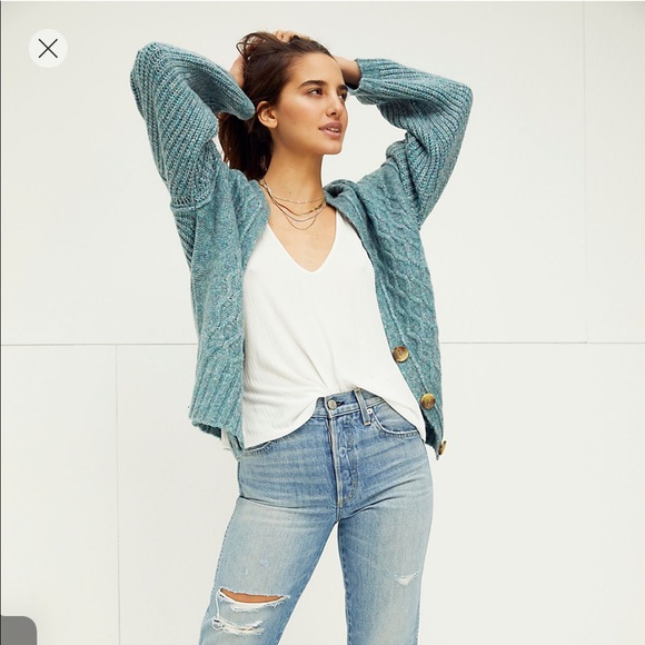 Free People Molly Cable Cardi | Poshmark